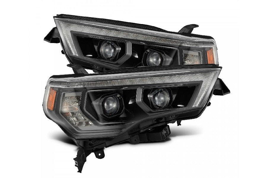 2014-24 Toyota 4Runner AlphaRex MK II Luxx Series LED Projector Headlights Alpha - Black