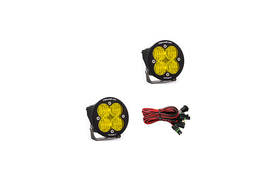 Baja Designs Squadron-R Sport Wide Cornering LED Lights - Pair - Amber