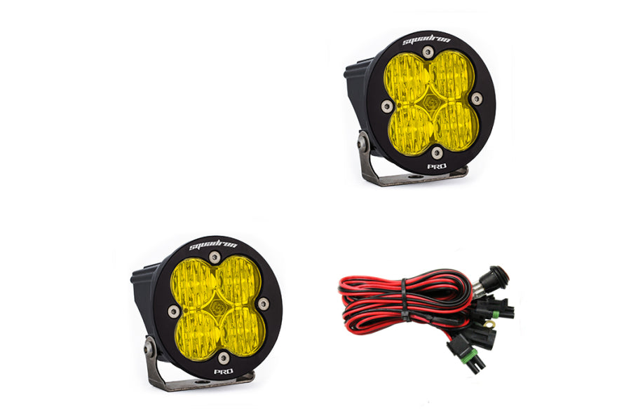 Baja Designs Squadron-R Pro Wide Cornering LED Lights - Pair - Amber