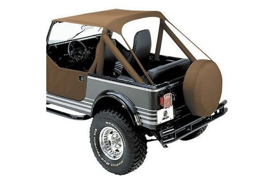 Jeep Wrangler YJ & CJ7 Bestop Traditional Bikini Top, Tan