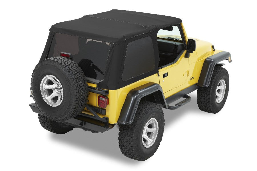 Jeep Wrangler TJ Bestop Slantback Soft Top - Black Diamond