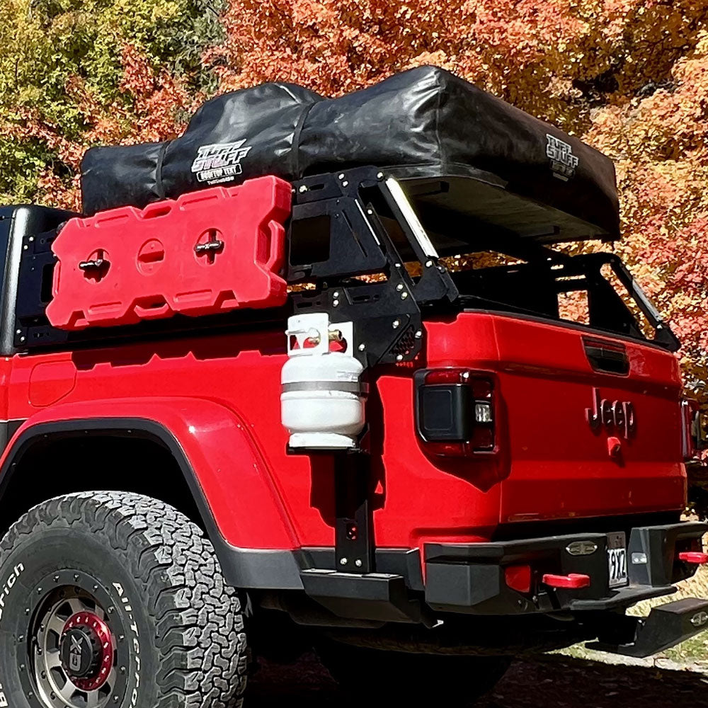 jeep gladiator tent rack Rock Slide Engineering 20-23 Jeep Gladiator Overland Deluxe Rack Kit