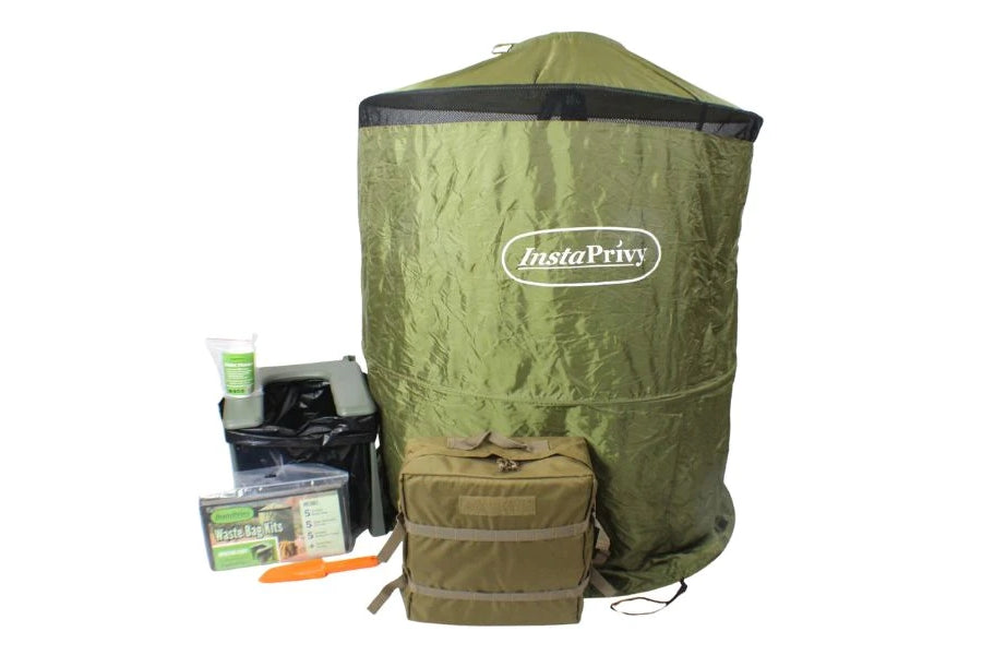 portable toilet and tent InstaPrivy Portable Toilet Kit