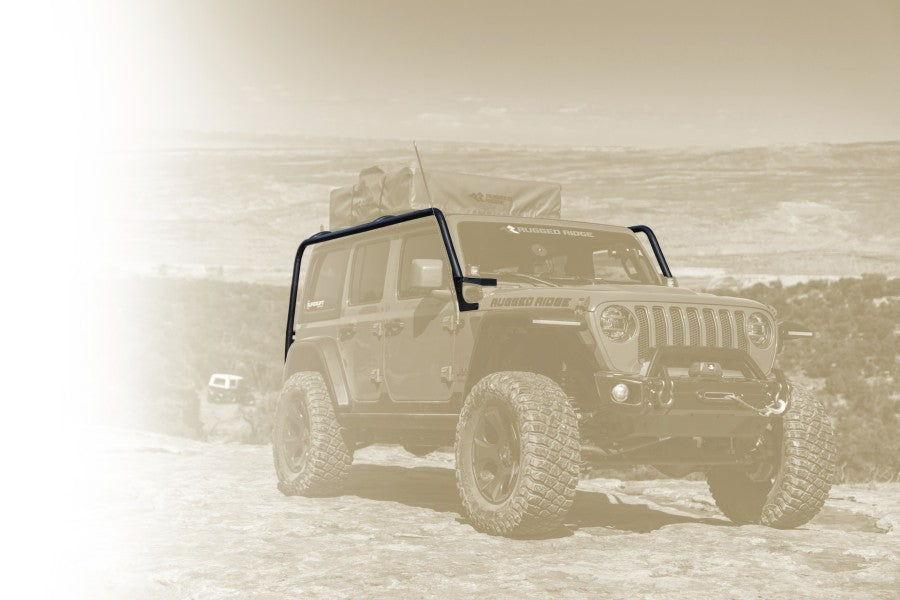 Jeep Wrangler JL 4-Door Rugged Ridge Sherpa Roof Rack – TrailRecon