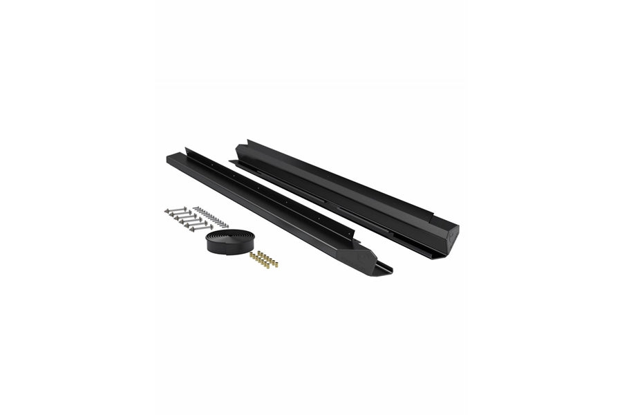 Jeep Wrangler JK 4-Door Teraflex RockGuard Rock Slider Steps Black - JK 4 dr