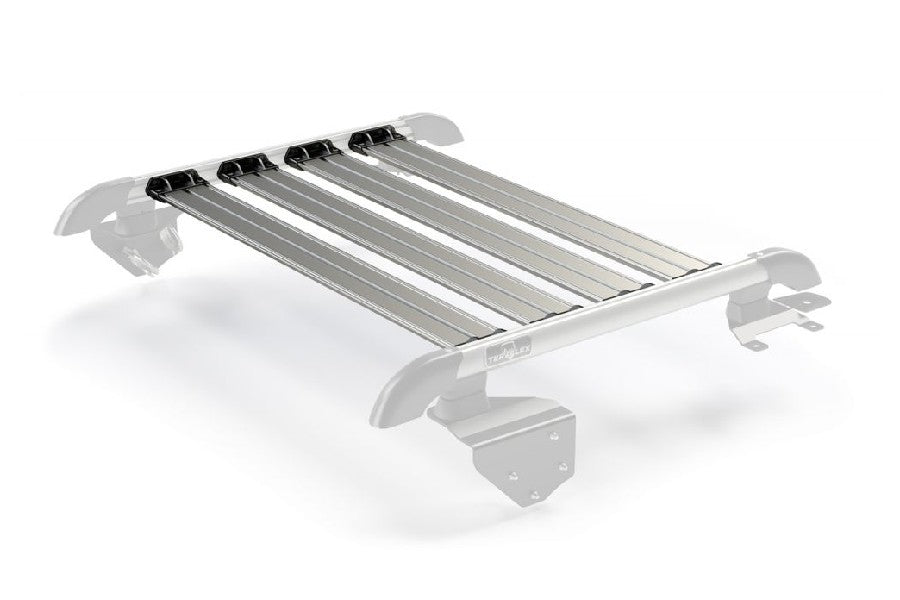 Jeep Wrangler JK 2-Door Teraflex Nebo Roof Rack 4pc Cargo Slat Kit - Silver - JK 2dr