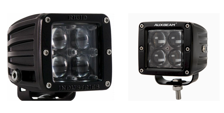 Auxbeam Spot LED VS. RIGID Industries Hyper-Spot LED Light