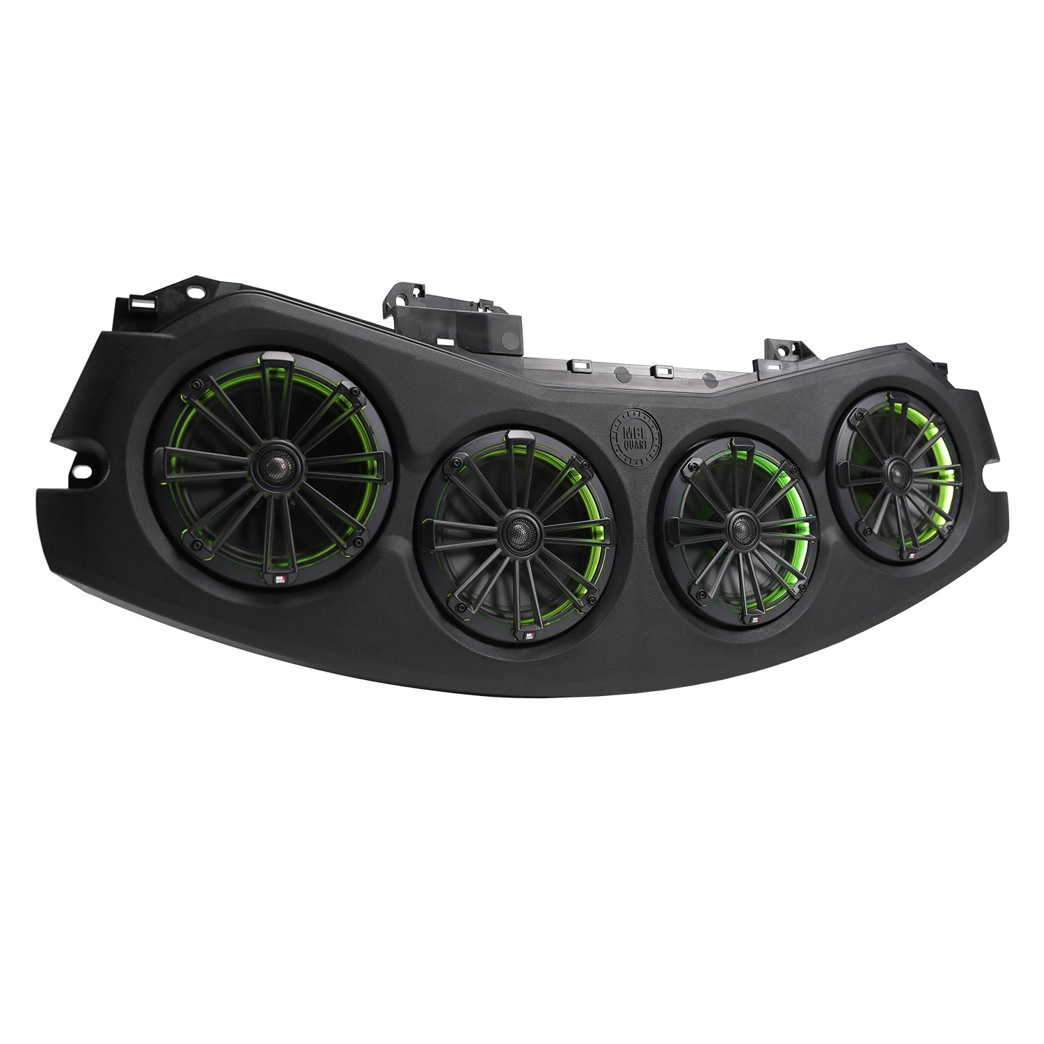 Jeep Wrangler JL 2024-2026 & Gladiator JT 2024-2026, MB Quart Tuned Rear Overhead Soundbar, Four 8 Inch Coaxial, Addressable RGB LED, view 3