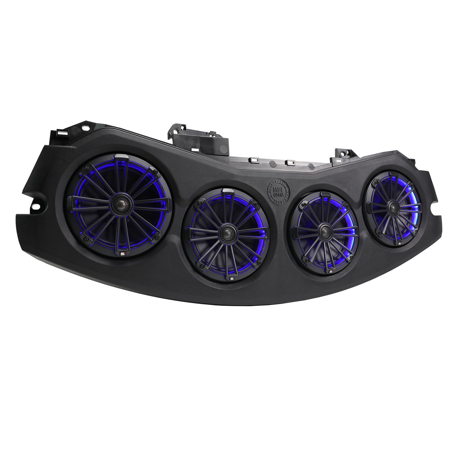 Jeep Wrangler JL 2024-2026 & Gladiator JT 2024-2026, MB Quart Tuned Rear Overhead Soundbar, Four 8 Inch Coaxial, Addressable RGB LED