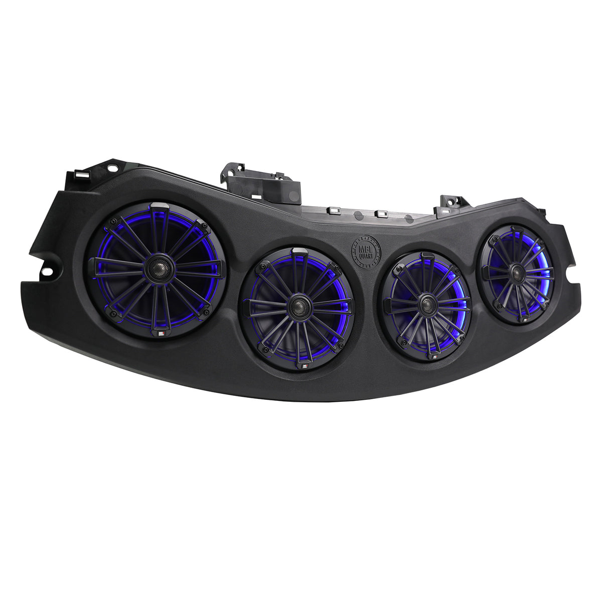 Jeep Wrangler JL 2024-2026 & Gladiator JT 2024-2026, MB Quart Tuned Rear Overhead Soundbar, Four 8 Inch Coaxial, Addressable RGB LED