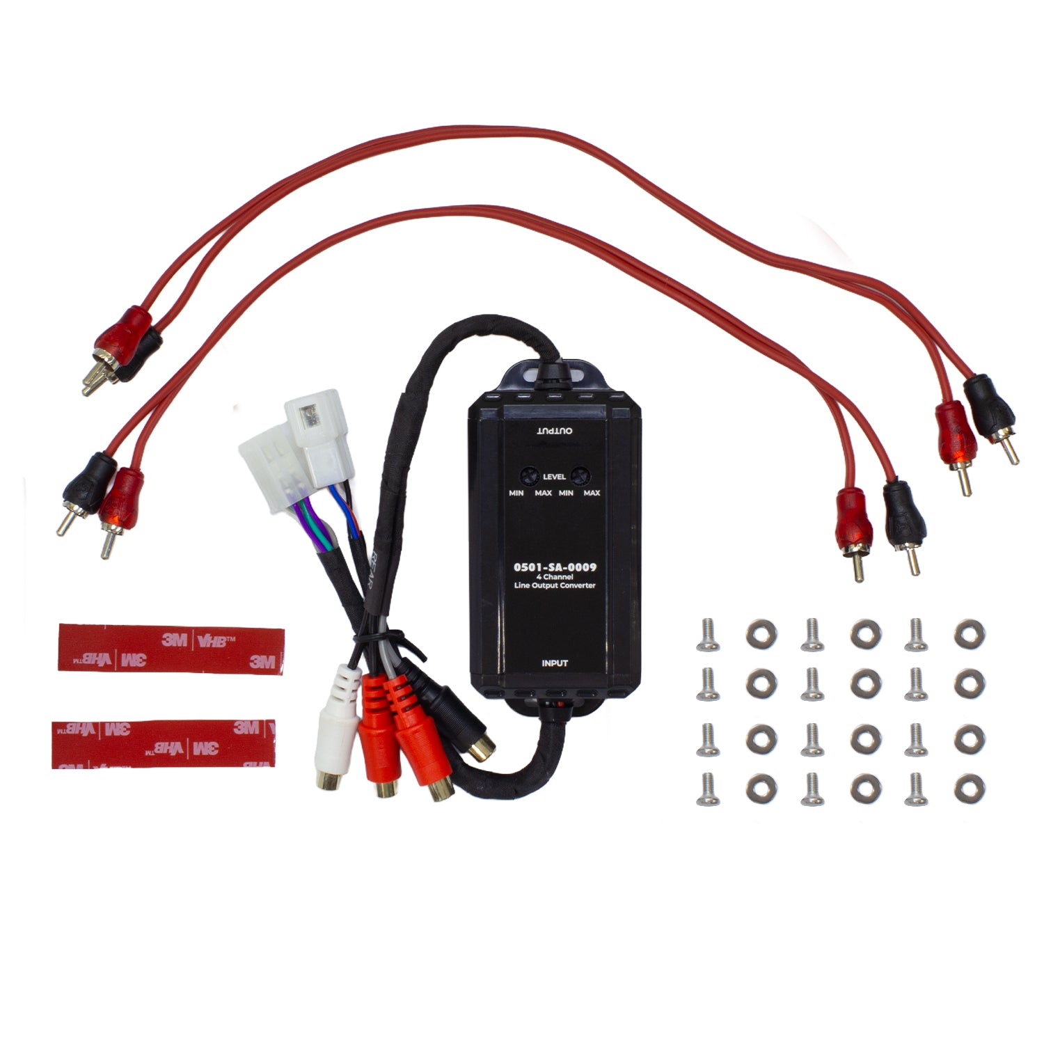 Jeep Wrangler JL 2018-2026 & Gladiator JT 2020-2026, MB Quart Line Output Converter Kit, LOC, Amp Bracket and Harness
