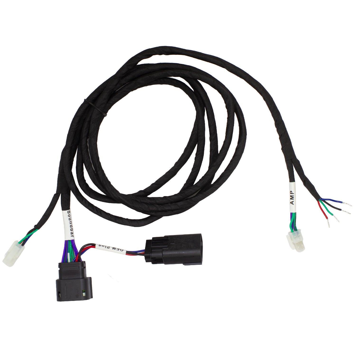 Jeep Wrangler JL 2018-2026 & Gladiator JT 2020-2026, MB Quart Line Output Converter Kit, LOC, Amp Bracket and Harness, view 3