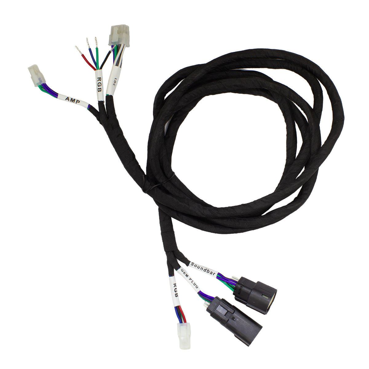 Jeep Wrangler JL 2018-2026 & Gladiator JT 2020-2026, MB Quart Line Output Converter Kit, LOC, Amp Bracket and Harness, view 4