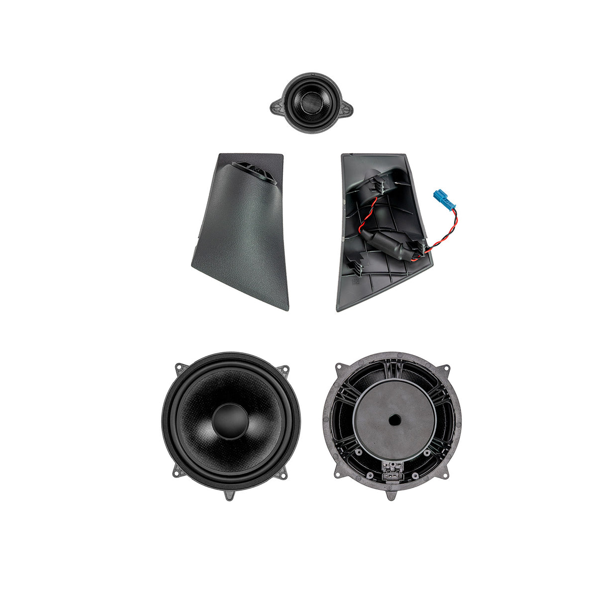 Mercedes-Benz Sprinter W907 2019-2026, MB Quart Tuned Front Component and Center Dash Speakers, 6.5 and 3 Inch, view 7