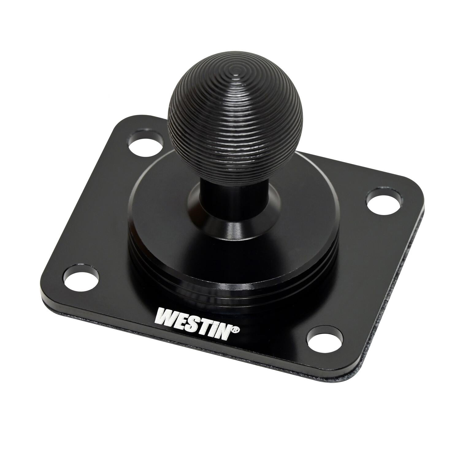 Westin AMPS Compatible Base Mount, 38mm x 30mm, 4 Hole, Black, view 2