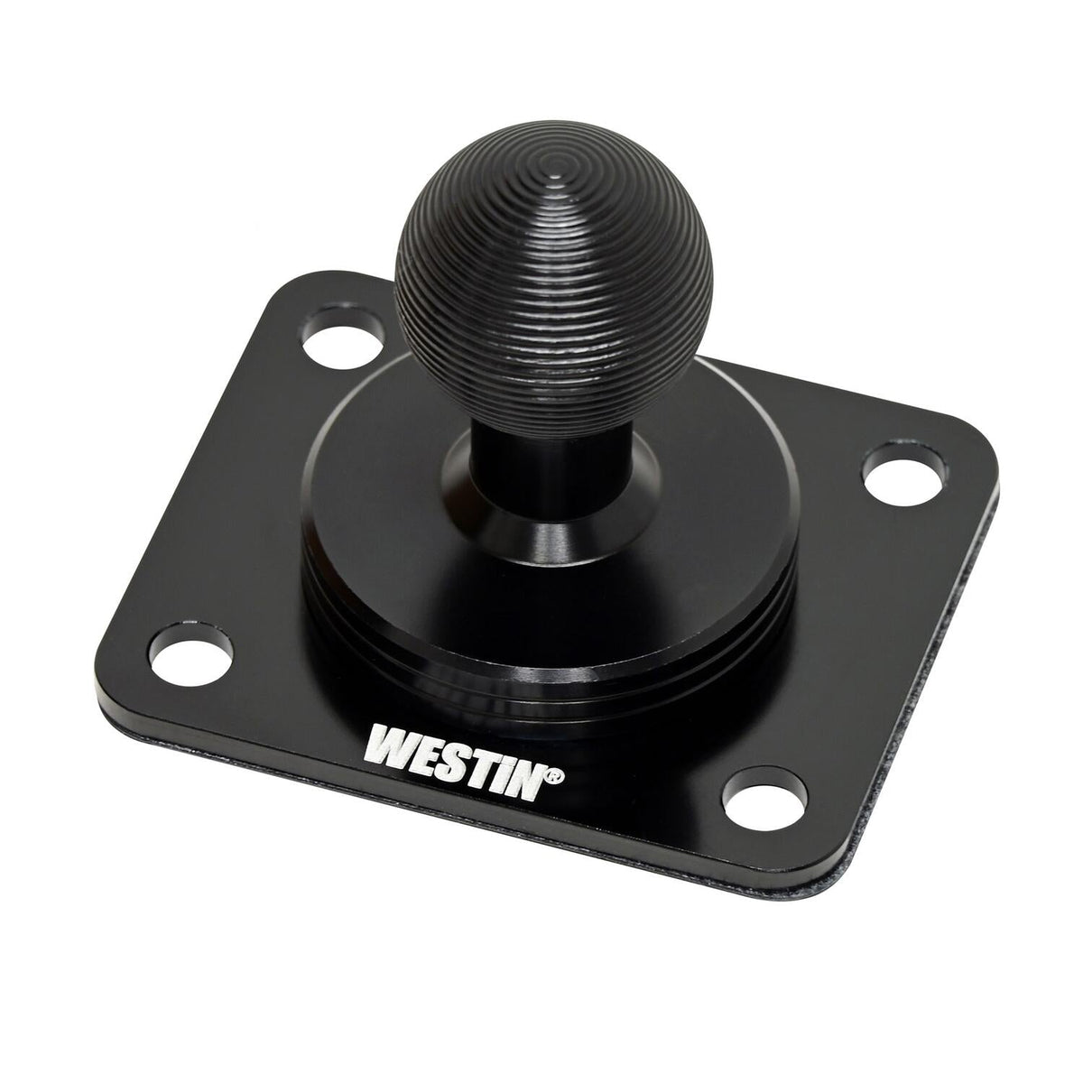 Westin AMPS Compatible Base Mount, 38mm x 30mm, 4 Hole, Black, view 2