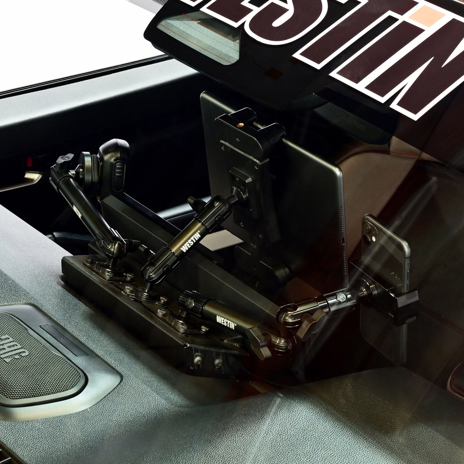 Toyota Tacoma 4th Gen 2024-2026, Westin Adventure Mounts Complete Dash Mount Kit, view 8