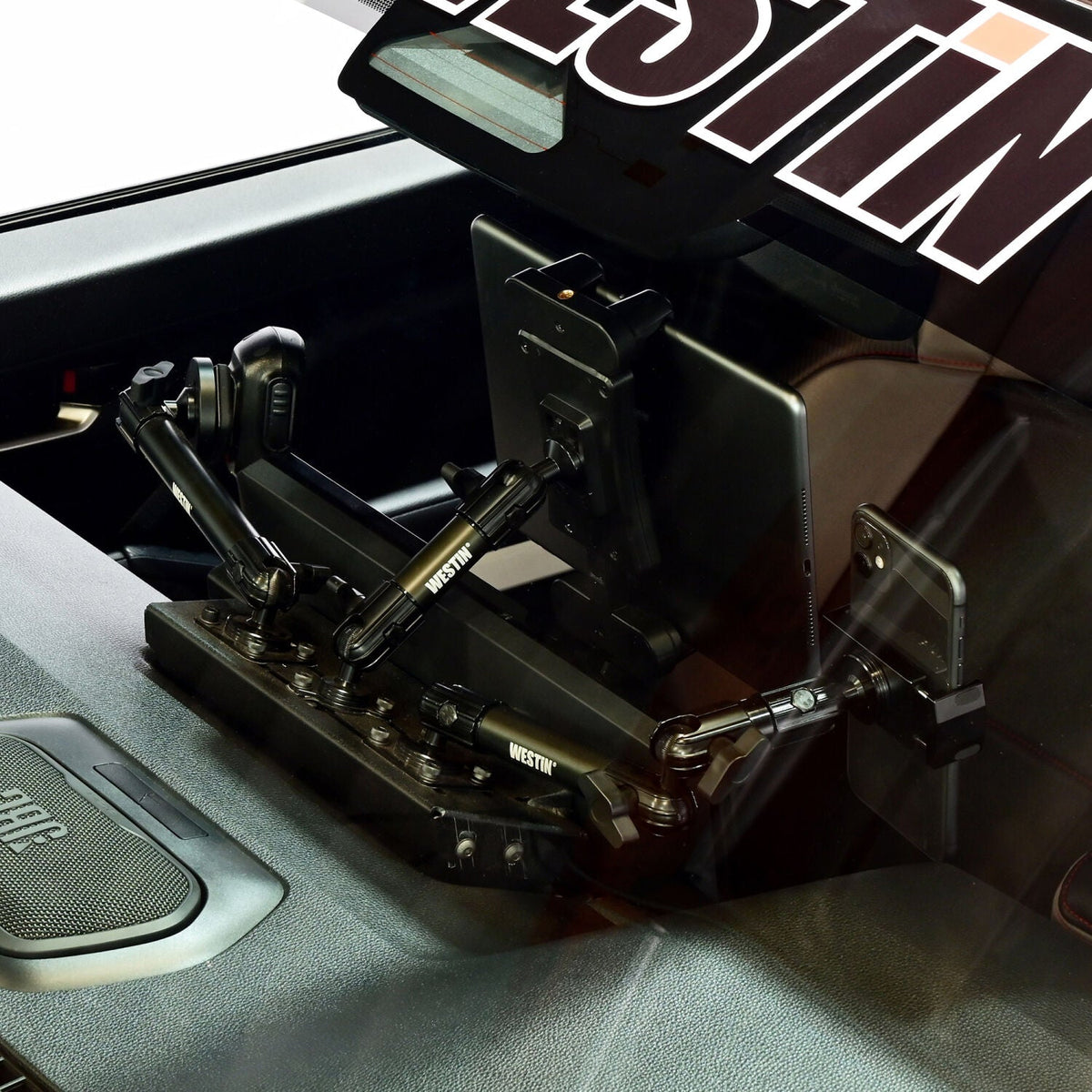 Toyota Tacoma 4th Gen 2024-2026, Westin Adventure Mounts Complete Dash Mount Kit, view 8