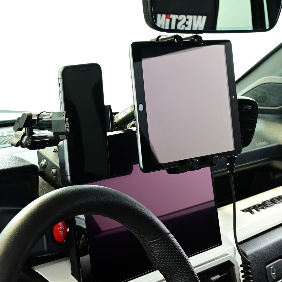 Toyota Tacoma 4th Gen 2024-2026, Westin Adventure Mounts Complete Dash Mount Kit, view 9