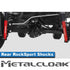 Jeep Wrangler JK 2007-2018, MetalCloak RockSport RED Long Travel Shocks, Rear, Pair, view 4