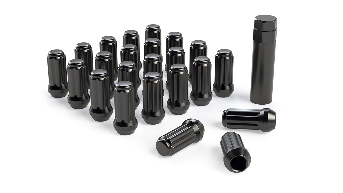 TeraFlex Spline Drive Lug Nut Kit, M14-1.5, Black, 23 Pieces