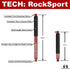 Jeep Wrangler JL 2018-2026 & Gladiator JT 2020-2026, MetalCloak RockSport RED Long Travel Shocks, JL Front or Rear, JT Front, Pair, view 4