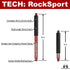 Jeep Gladiator JT 2020-2026, MetalCloak RockSport RED Long Travel Shocks, Rear, Pair, view 3