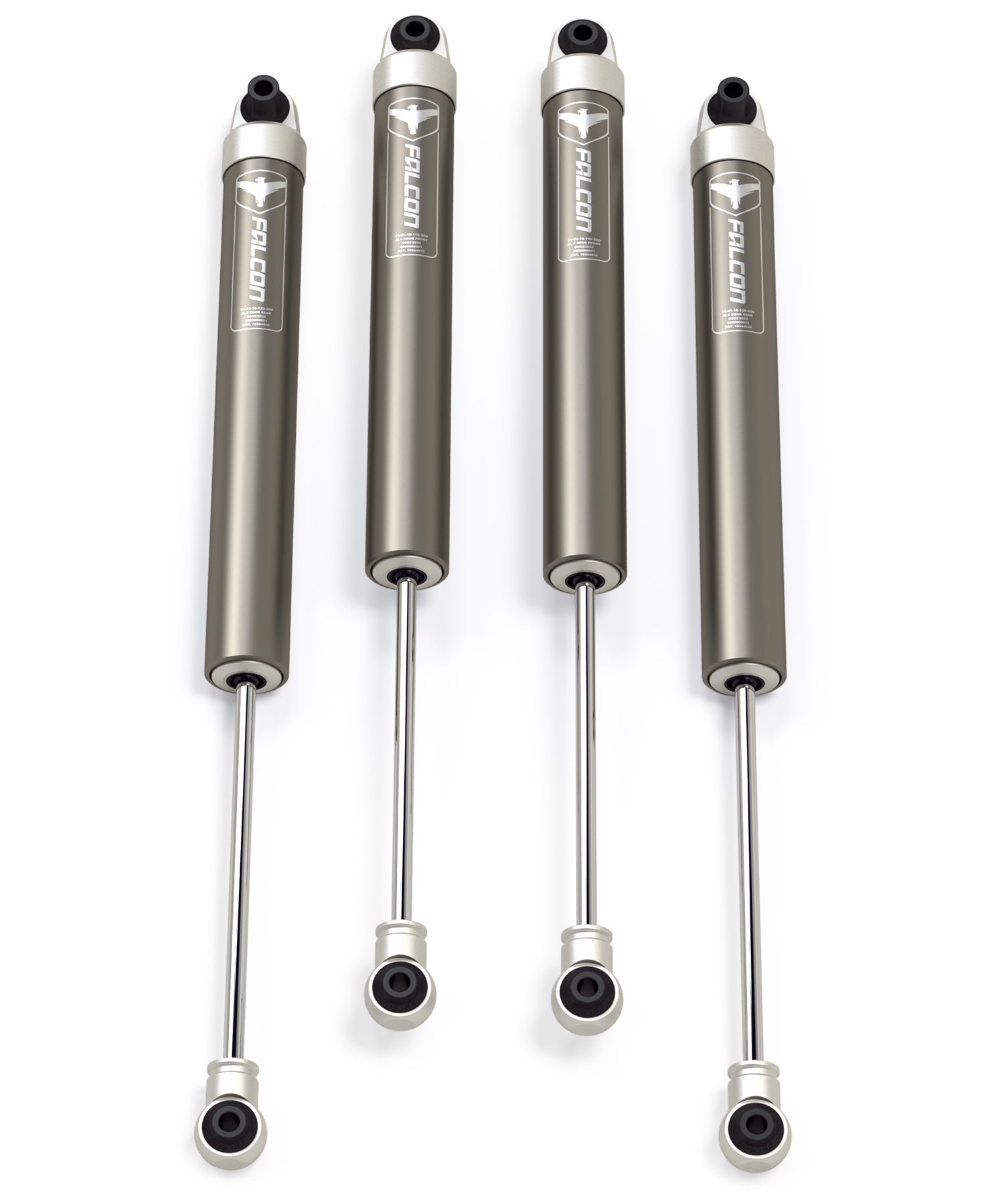 Jeep Wrangler JL 2018-2026, Falcon 1.1 Monotube Shock Kit, 2-3.5in Lift