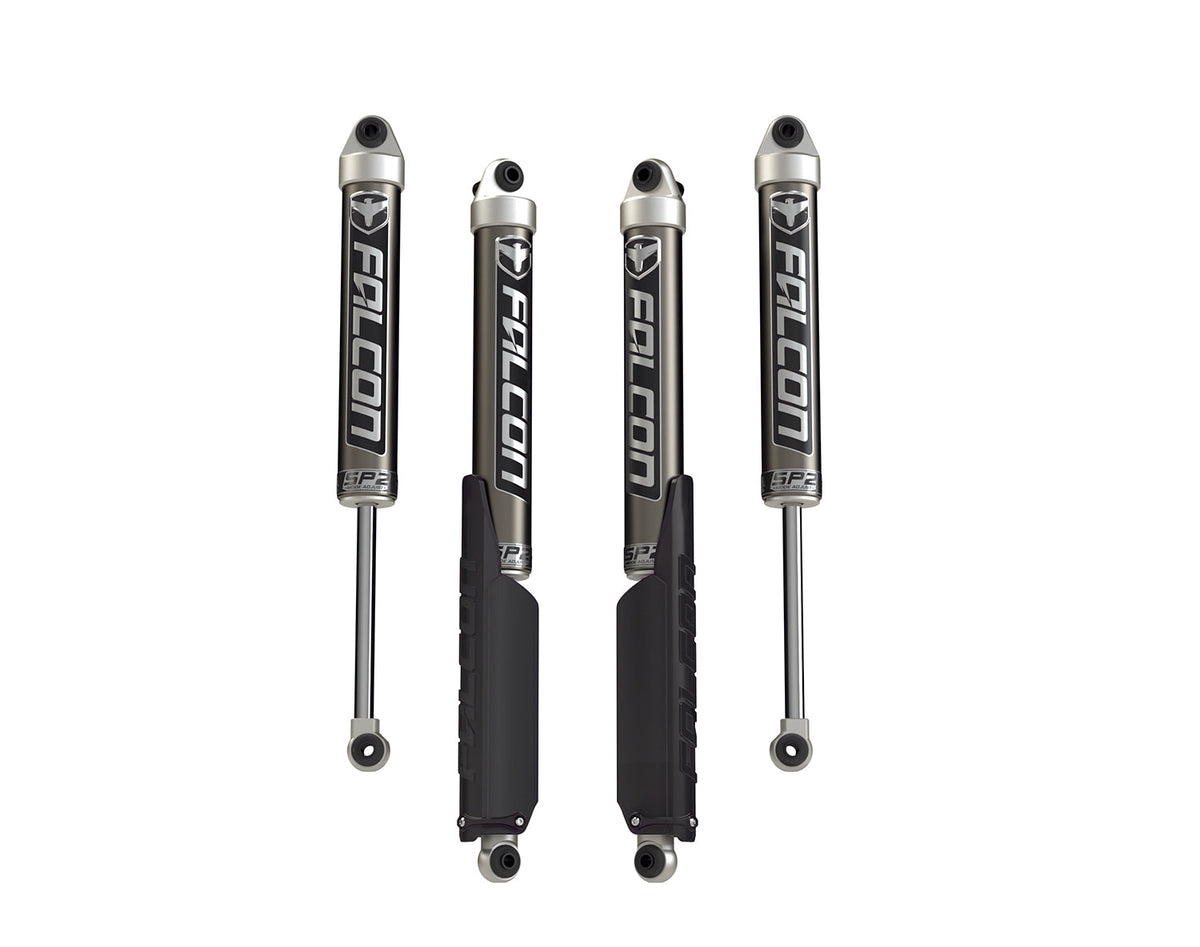 Jeep Wrangler JL 4-Door 2018-2026, Falcon SP2 2.1 Monotube Shock Kit, 0-1.5in Lift