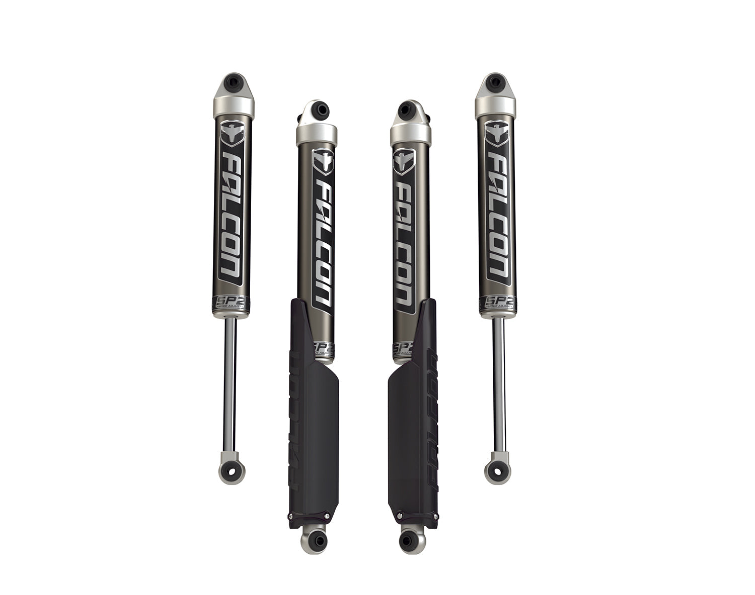 Jeep Wrangler JL 4-Door 2018-2026, Falcon SP2 2.1 Monotube Shock Kit, 2-3.5in Lift