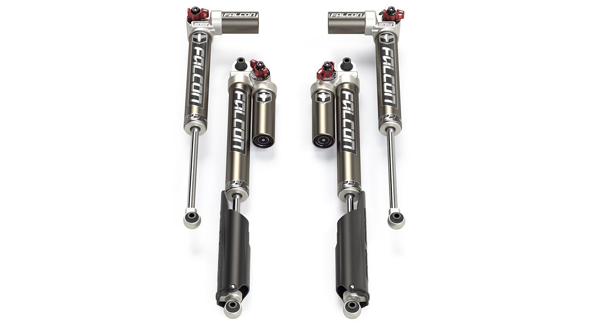 Jeep Wrangler JL 4-Door 2018-2026, Falcon SP2 3.3 Fast Adjust Piggyback Shock Kit, 2-4.5in Lift, EcoDiesel/4xe/Rubicon 392