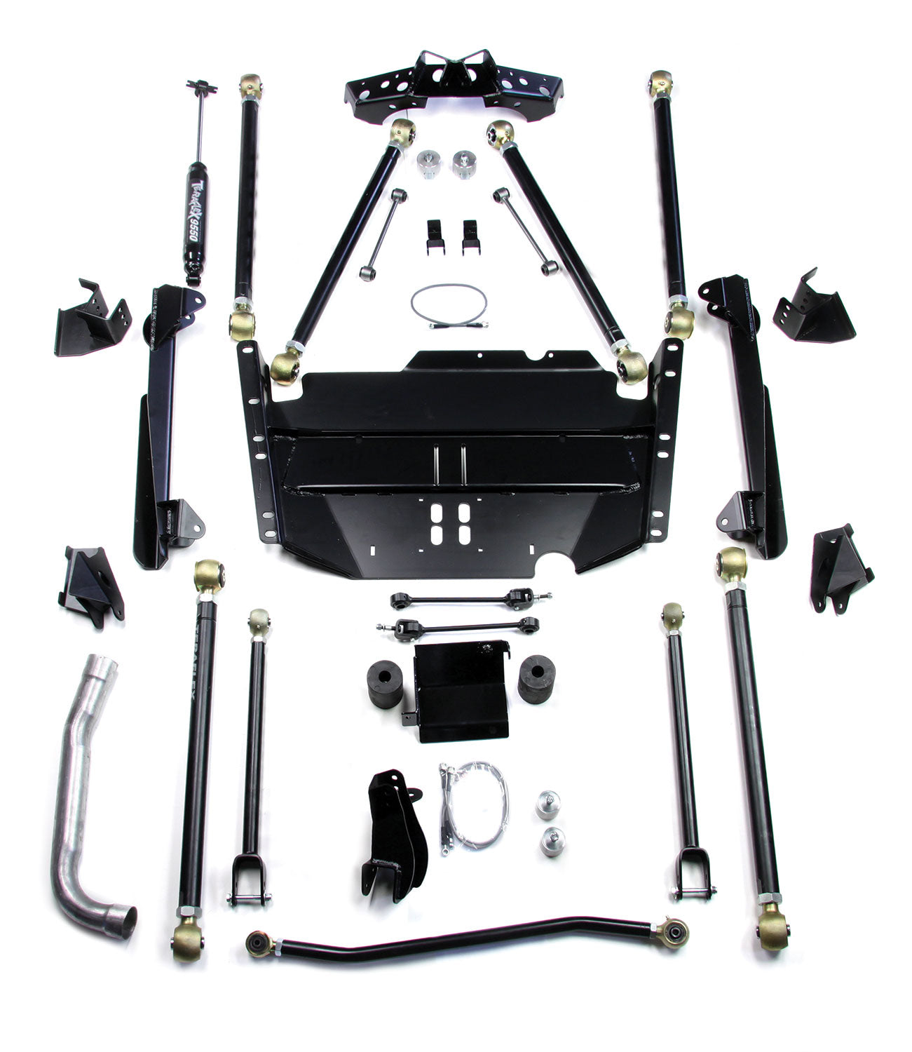 Jeep Wrangler TJ Unlimited LWB 2001-2006, TeraFlex Pro LCG Long Arm Suspension System for Coilover Setup
