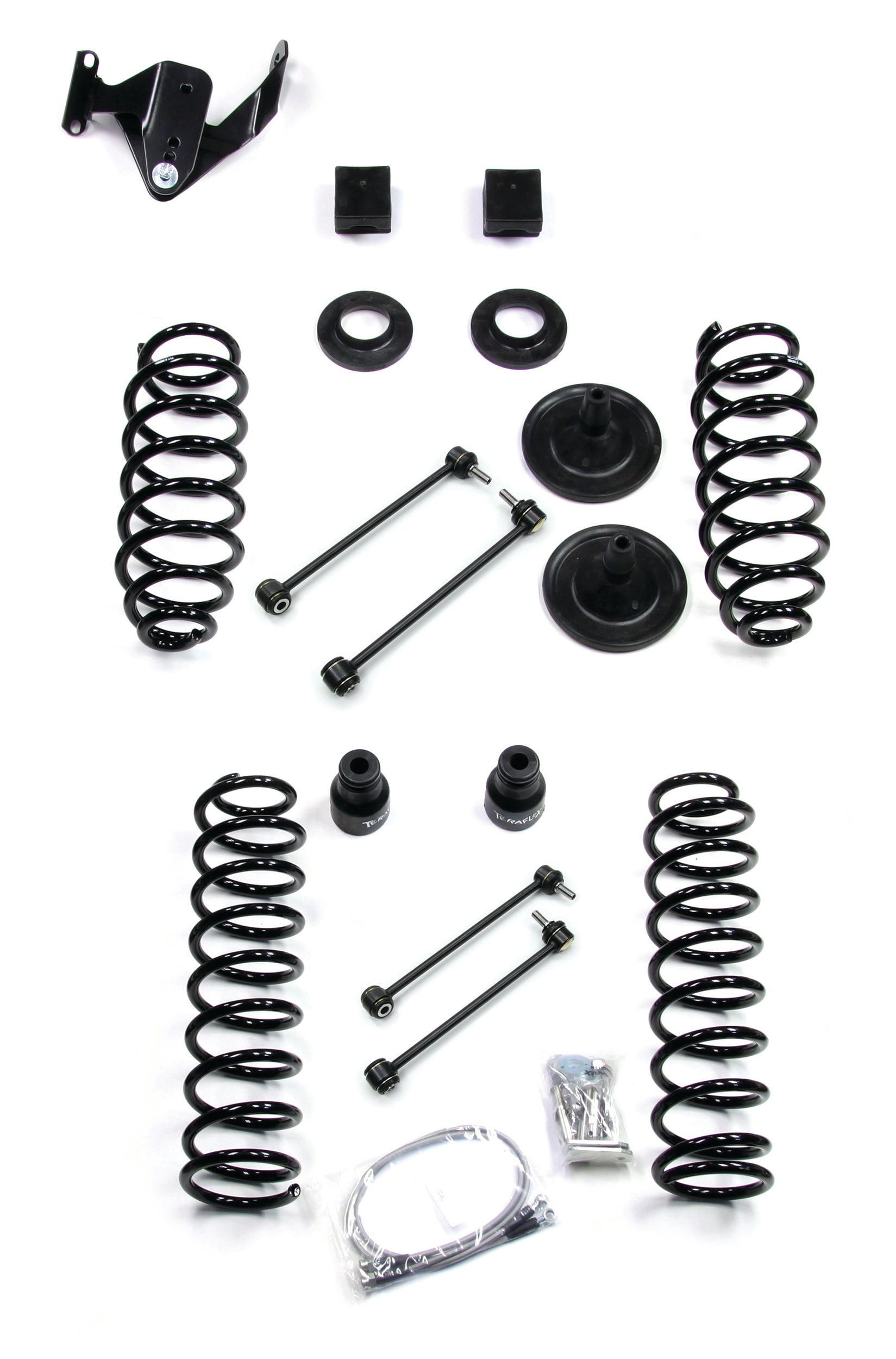 Jeep Wrangler JK 4-Door 2007-2018, TeraFlex 3in Coil Spring Base Lift Kit, No Shocks