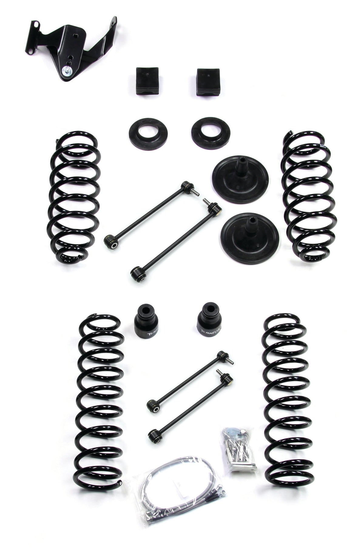 Jeep Wrangler JK 2-Door 2007-2018, TeraFlex 3in Coil Spring Base Lift Kit, No Shocks