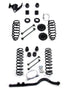Jeep Wrangler JK 4-Door 2007-2018, TeraFlex 4in Coil Spring Base Lift Kit with Front Track Bar, No Shocks