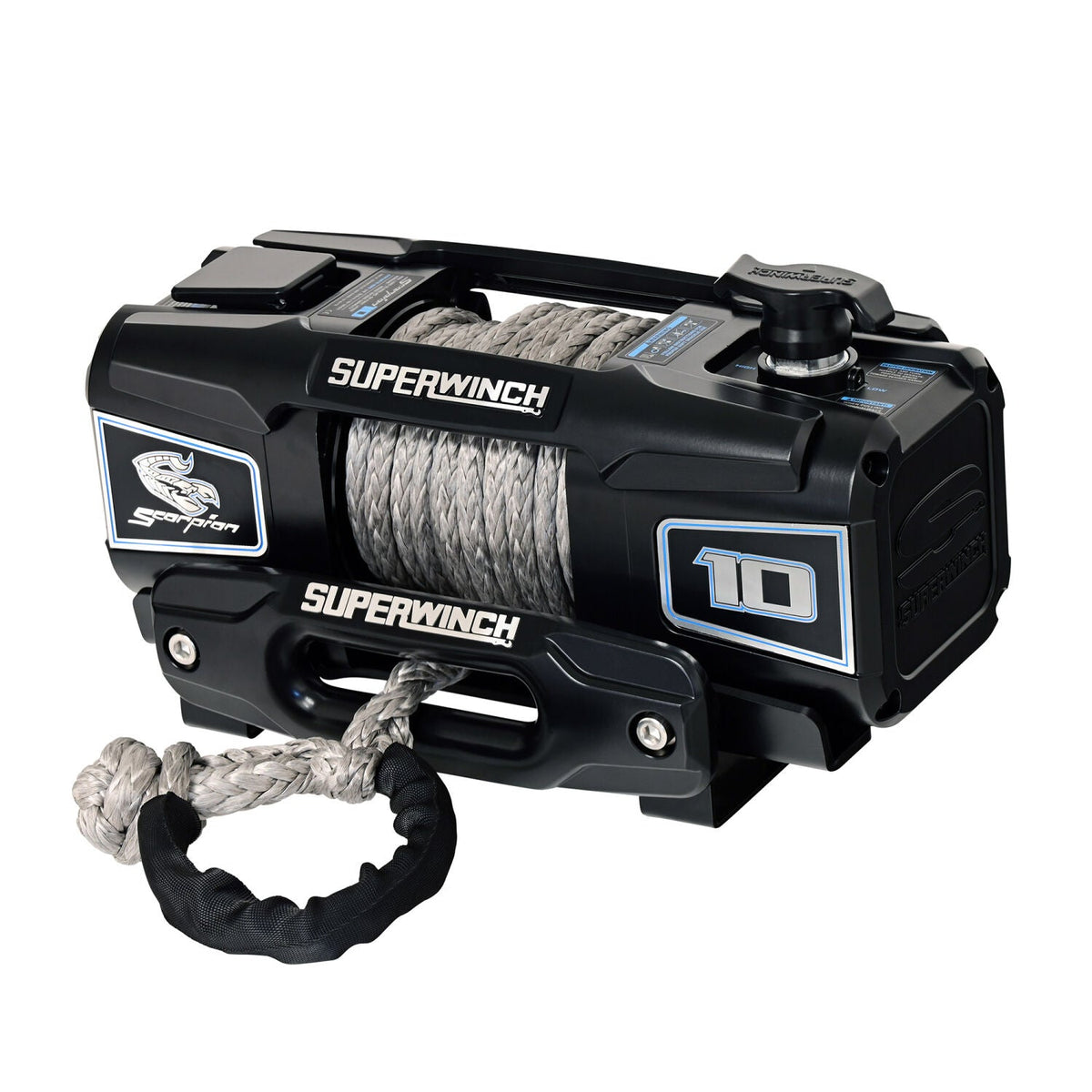 Superwinch Scorpion 10000 Winch, 10,000 lb, 12V DC, Synthetic Rope, view 8