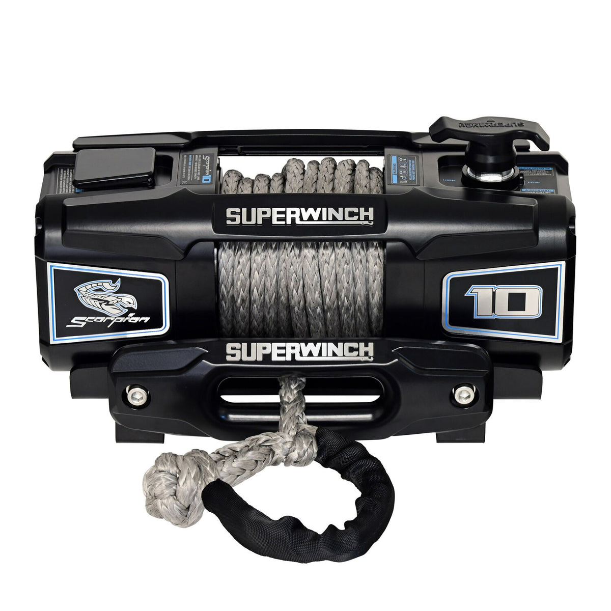 Superwinch Scorpion 10000 Winch, 10,000 lb, 12V DC, Synthetic Rope
