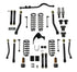 Jeep Wrangler JK 4-Door 2007-2018, TeraFlex 3in Alpine CT3 Outback Overland Short Arm Suspension System, No Shocks