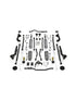 Jeep Wrangler JK 2-Door 2007-2018, TeraFlex 4in Alpine RT4 Long Arm Suspension System, No Shocks