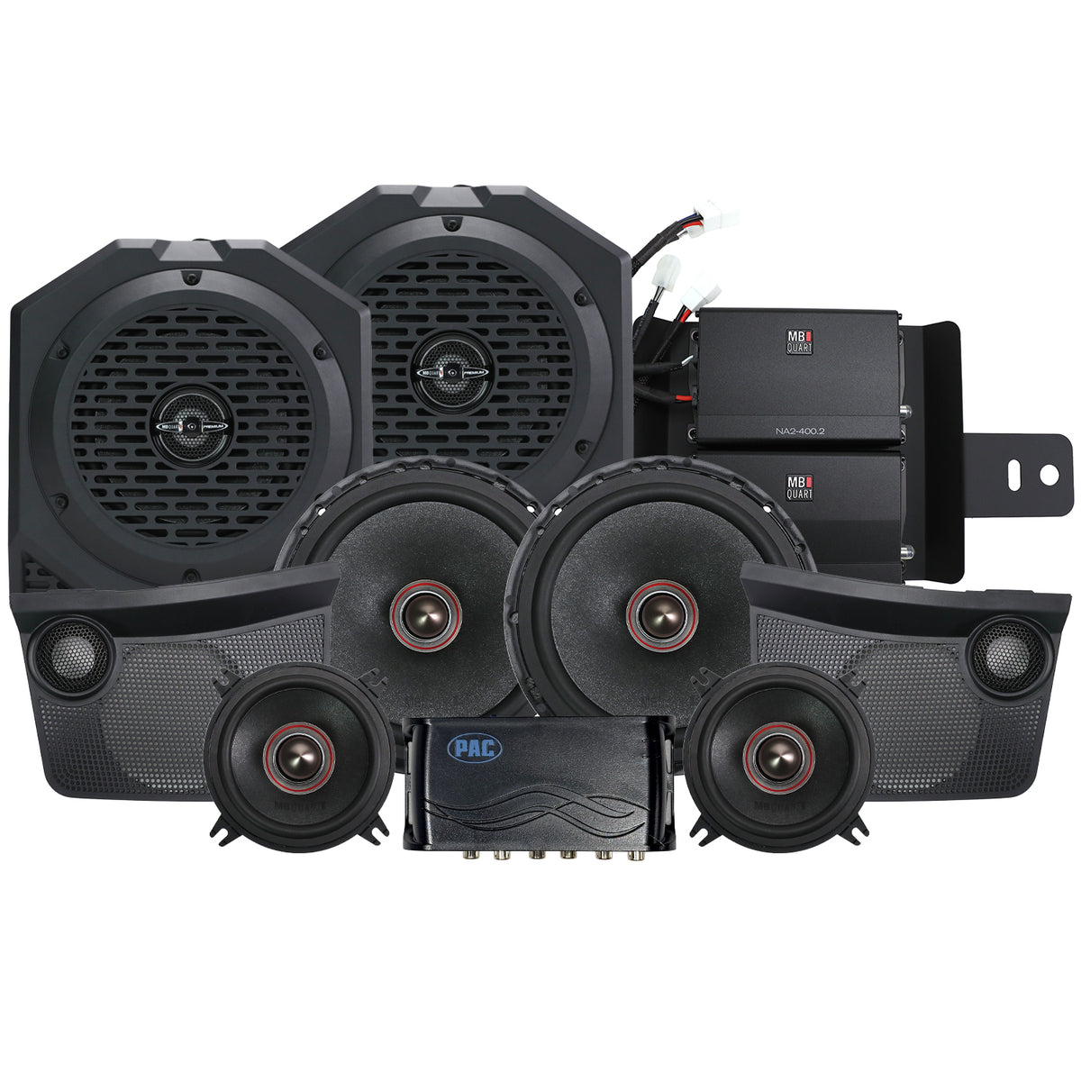 Ford Bronco 2025-2026, MB Quart Stage 6 800 Watt 8 Speaker Audio System, OEM B&O Audio