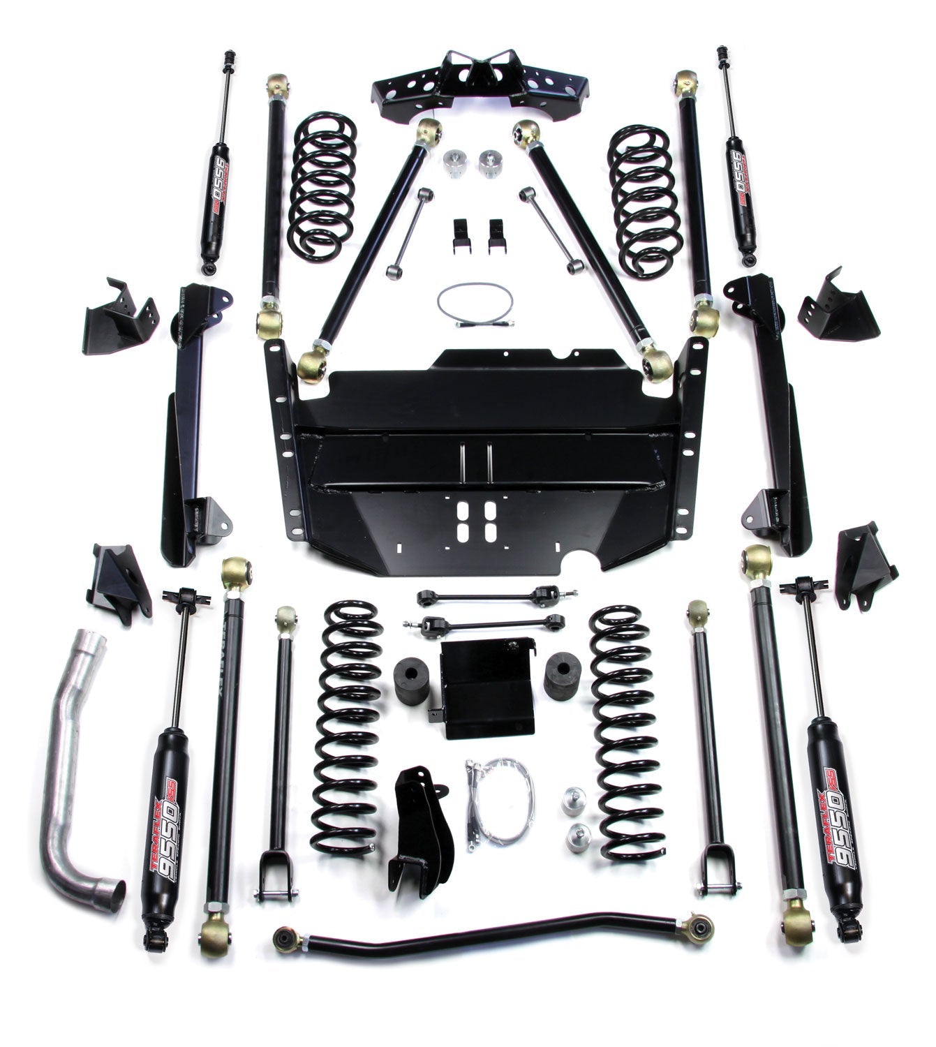 Jeep Wrangler TJ 1997-2006, TeraFlex SWB 5in Pro LCG Long Arm Suspension System with 9550 VSS Twin-Tube Shocks