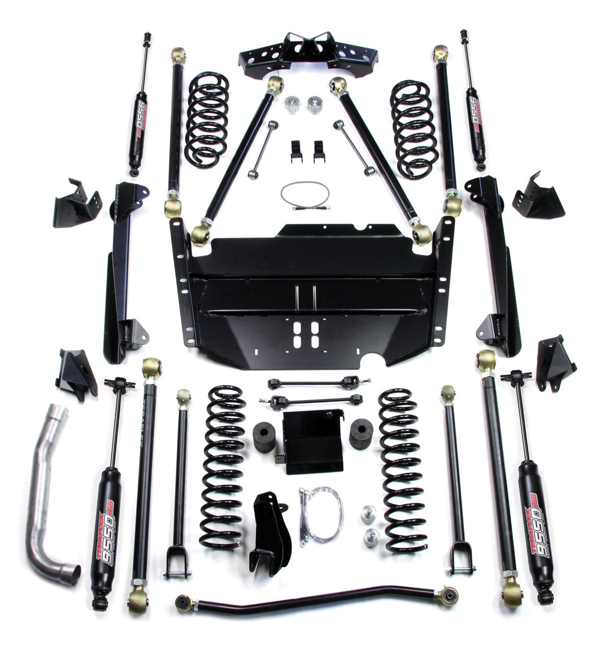 Jeep Wrangler TJ 1997-2006, TeraFlex SWB 5in Pro LCG Long Arm Suspension System with 9550 VSS Twin-Tube Shocks
