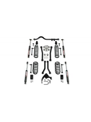 Jeep Wrangler JK 4-Door 2007-2018, TeraFlex 3in Suspension System with 4 Sport Control Arms and 9550 VSS Twin-Tube Shocks