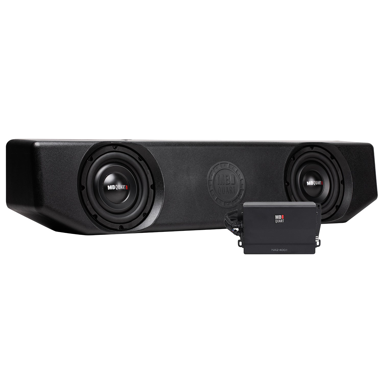 Jeep Gladiator JT 2020-2026, MB Quart Tuned 400 Watt Dual 8 Inch Underseat Subwoofer System