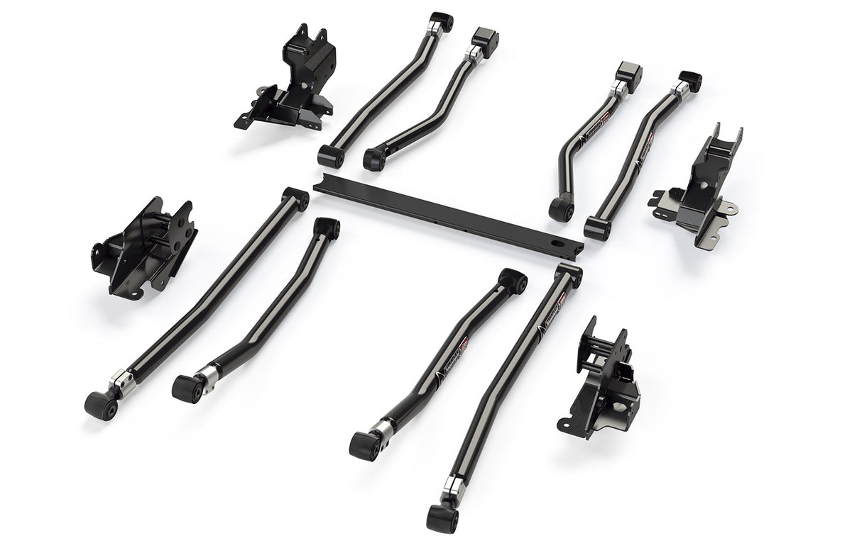 Jeep Wrangler JK/JL 4-Door 2007-2026, TeraFlex Alpine IR Long Arm and Bracket Kit, 8-Arm, 3-6in Lift