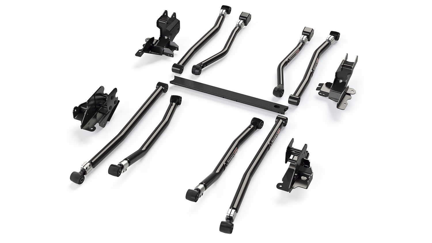 Jeep Wrangler JK/JL 2-Door 2007-2021, TeraFlex Alpine IR Long Arm and Bracket Kit, 8-Arm, 3-6in Lift