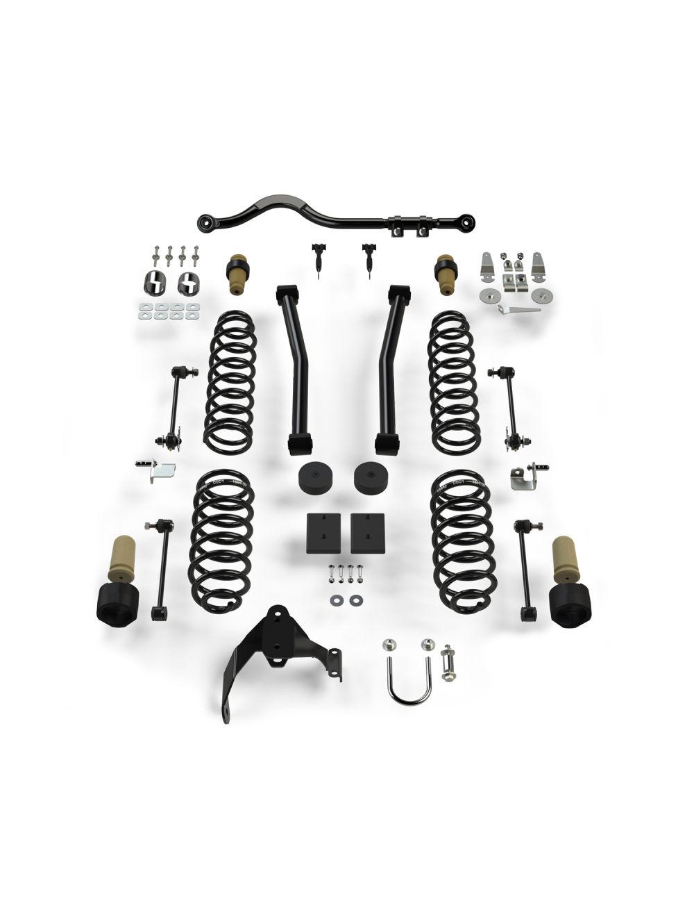 Jeep Wrangler JK 4-Door 2007-2018, TeraFlex 2.5in Sport ST2 Suspension System, No Shocks