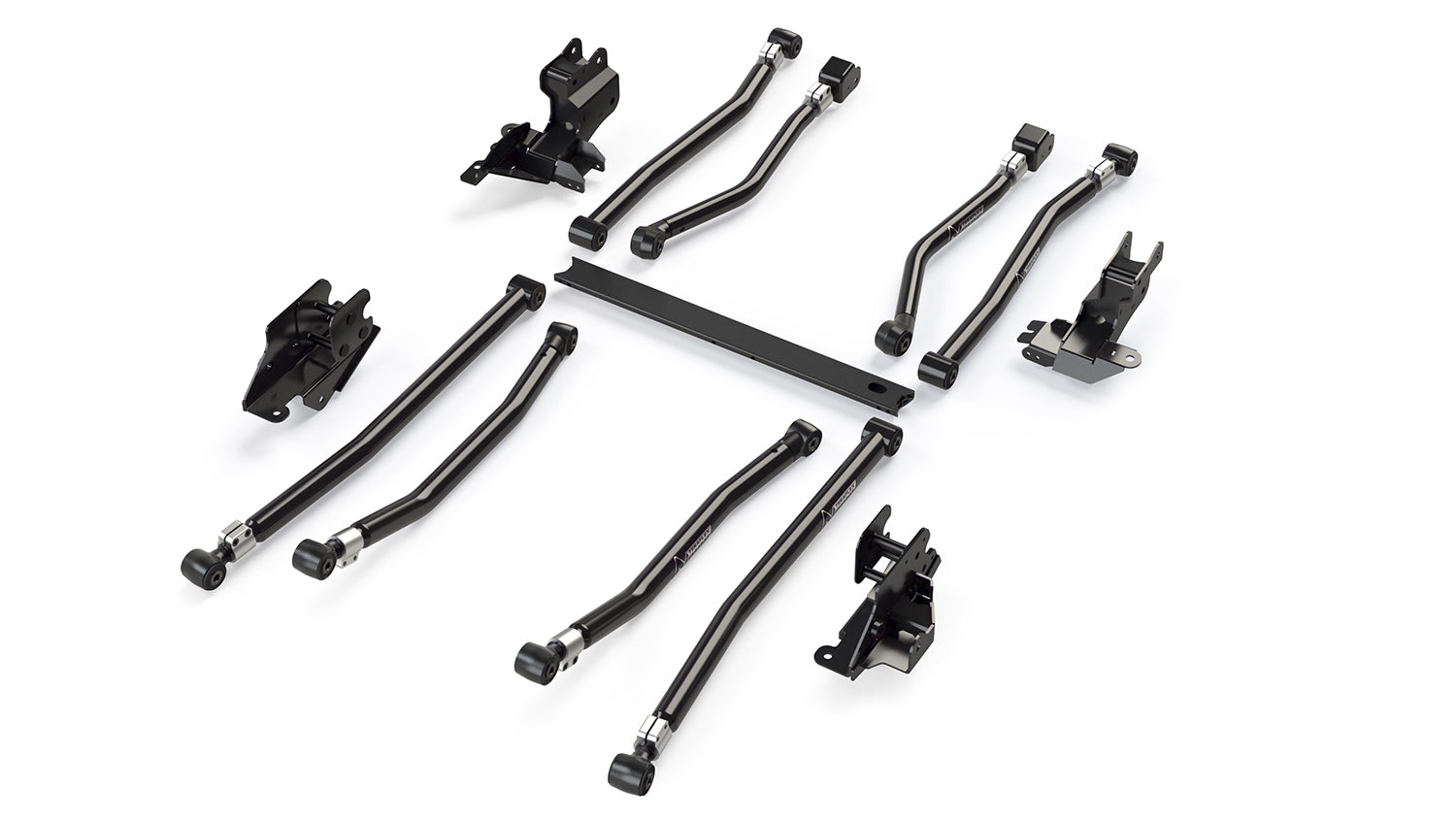 Jeep Wrangler JK/JL 2-Door 2007-2021, TeraFlex Alpine Long Arm and Bracket Kit, 8-Arm, 3-6in Lift