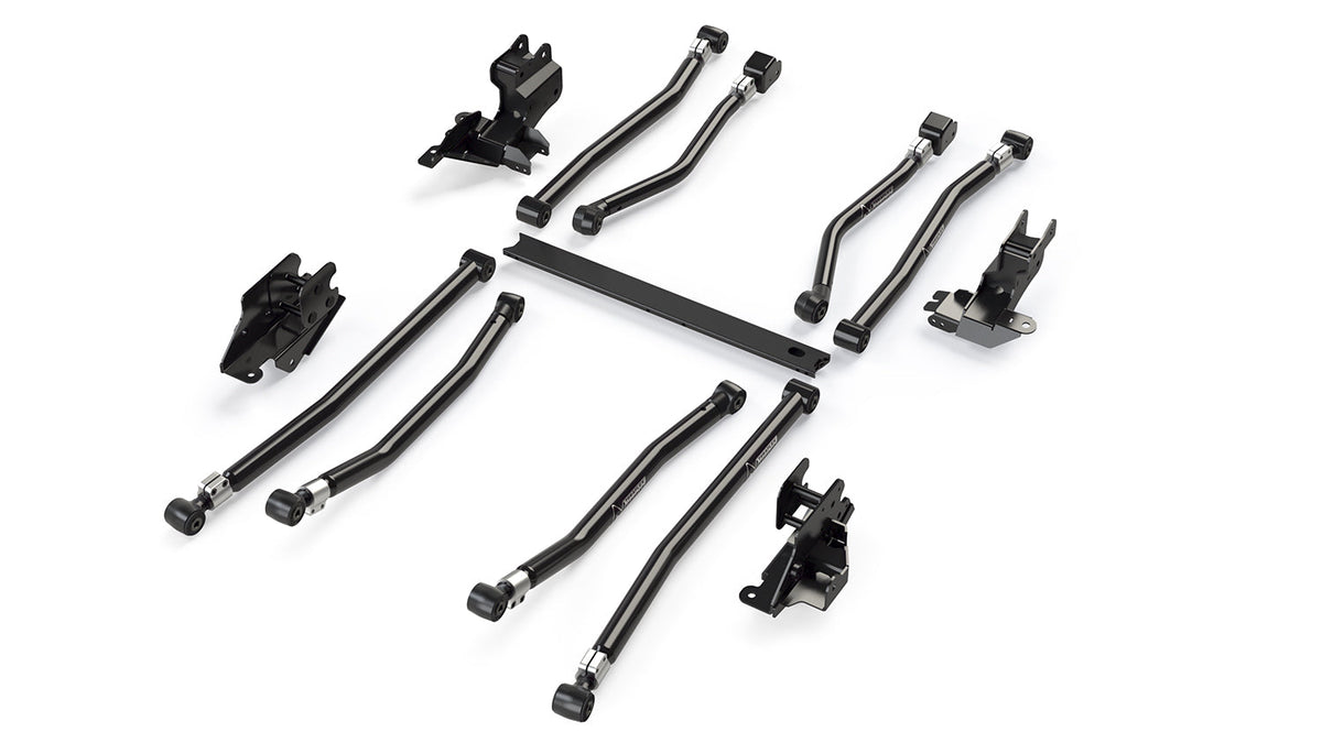 Jeep Wrangler JK/JL 2-Door 2007-2021, TeraFlex Alpine Long Arm and Bracket Kit, 8-Arm, 3-6in Lift