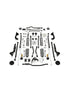 Jeep Wrangler JK 4-Door 2007-2018, TeraFlex 6in Alpine CT6 Long Arm Suspension System, No Shocks